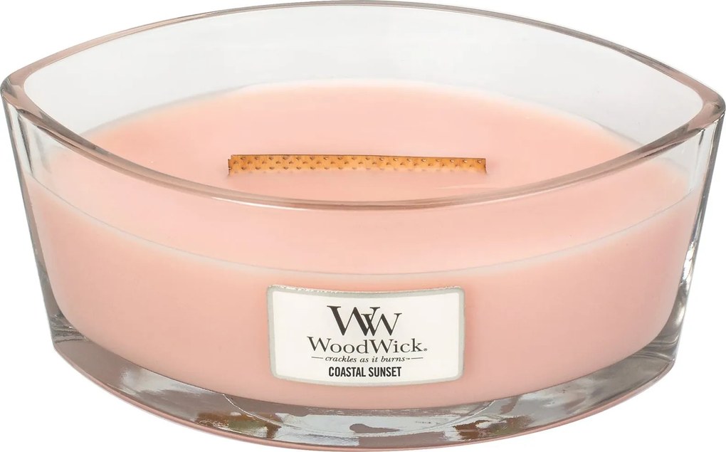 WoodWick geurkaars - Ellipse HearthWick Flame - Coastal Sunset