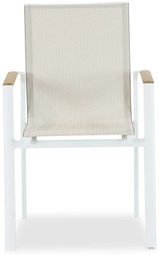Tuinset 8 personen 300 cm Aluminium/textileen Wit Lifestyle Garden Furniture Fiora/Los