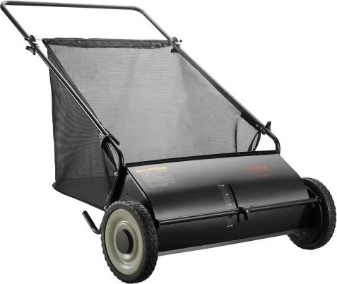 VEVOR Handgrasmaaier 66 cm veegbreedte Handgrasmaaier 198 liter capaciteit van de grasopvangbak Cilindermaaier 142 x 81 x 75 cm Handmatige haspelmaaier Verstelbaar voor het opvegen van bladeren, grasresten en kleine takken