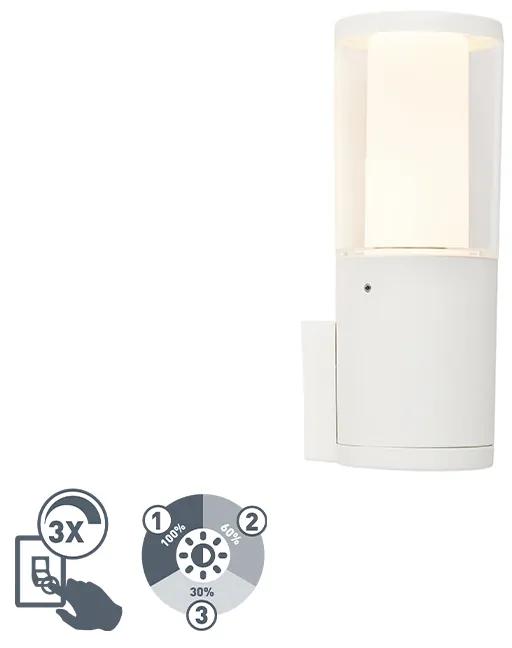 Moderne buitenwandlamp wit IP55 incl. GU10 3-staps dimbaar - Carlo Modern GU10 Buitenverlichting