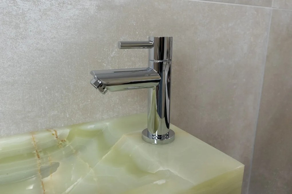 Saniclear Green Onyx fonteinset met rechte kraan in chroom