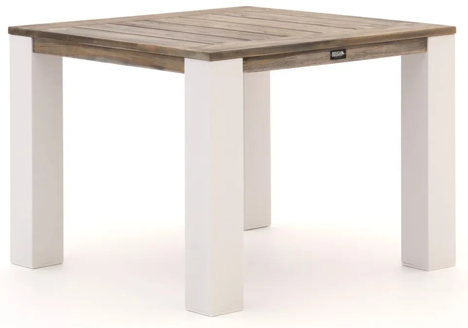 + 15% kassakorting | Tuin eettafel ROUGH | Vierkant  | Tuintafel Teakhout | 100x100cm | 4 personen | Kees Smit Tuinmeubelen