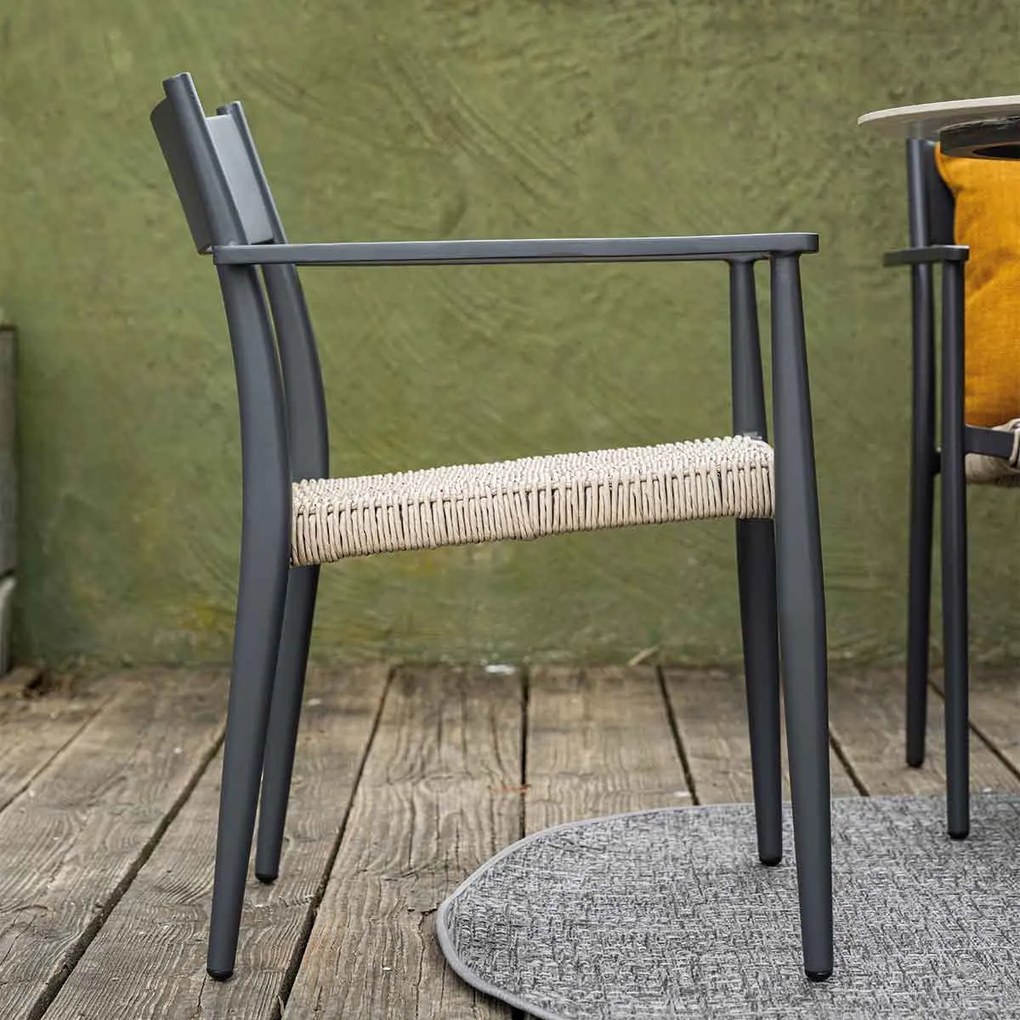 Garden Impressions Lily tuinstoel - donker grijs