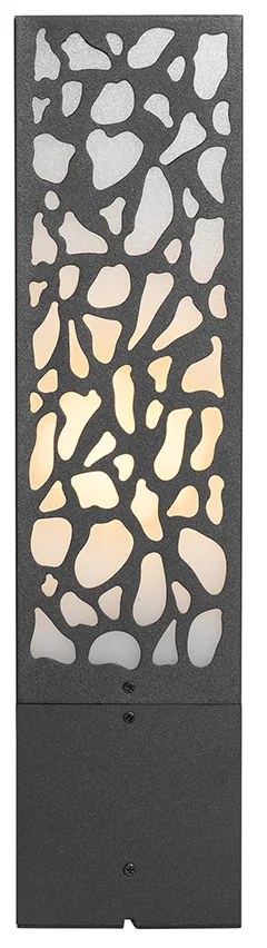 Modern buiten paaltje zwart 40 cm IP44 - Nicole