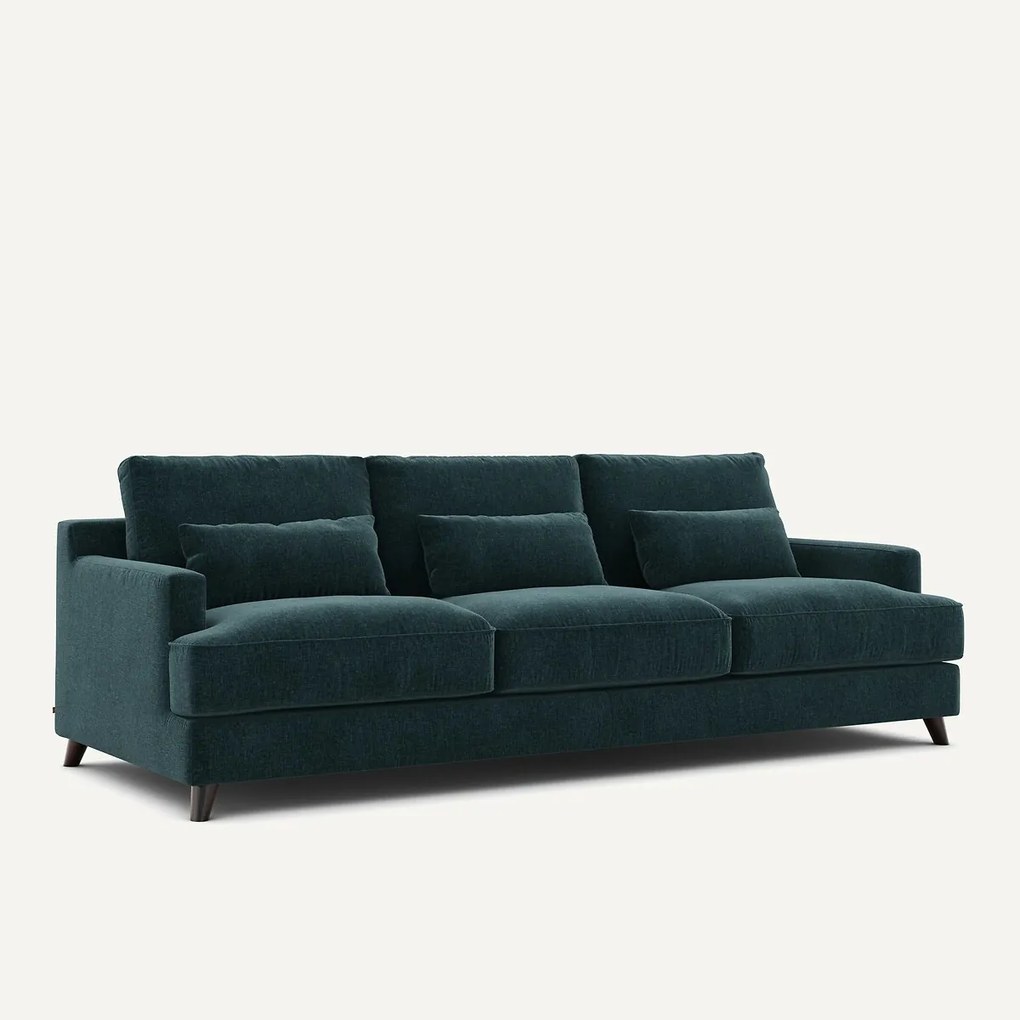 Sofa 3- of 4-zits, chenille fluweel, Alwine