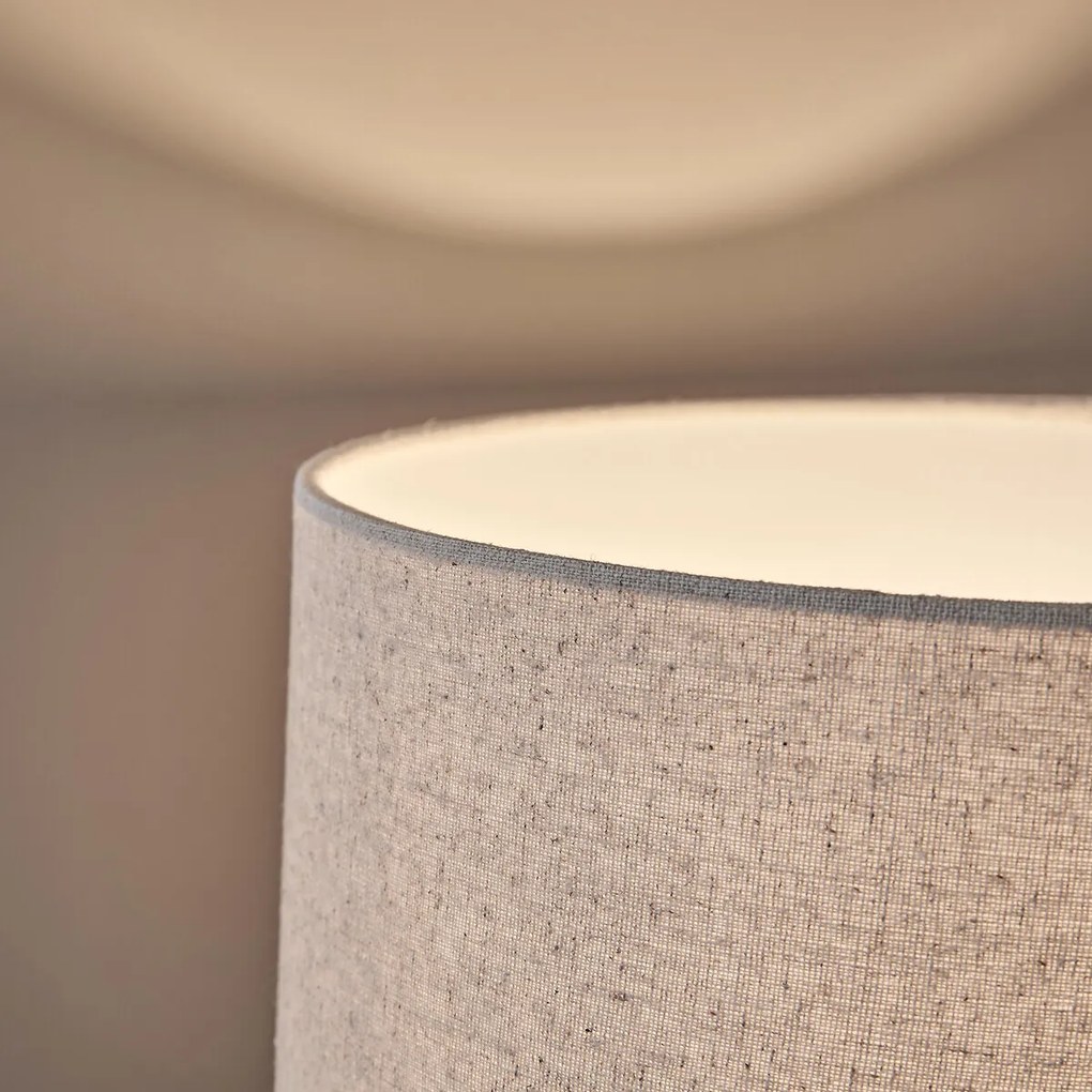 Lamp in eikenhout en linnen, Nestwood