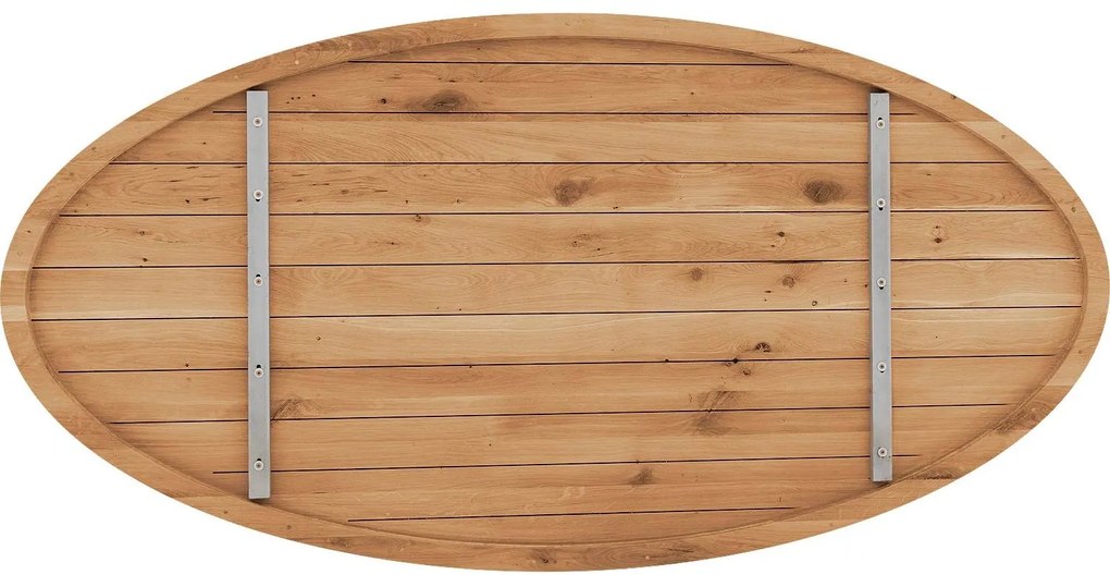 Goossens Eettafel Blade, Strak blad ovaal 220 x 110 cm 6 cm dik