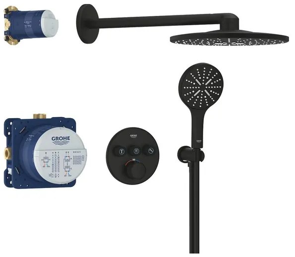 Grohe Grohtherm smartcontrol Perfect showerset compleet phantom black 34863KF0