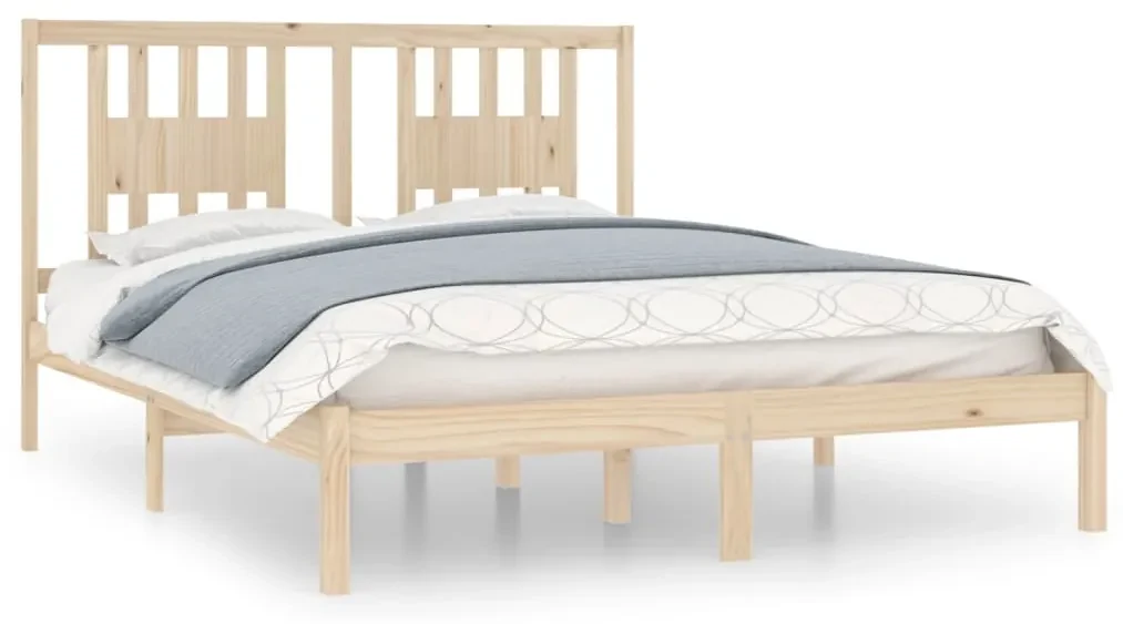 vidaXL Bedframe massief grenenhout 140x200 cm