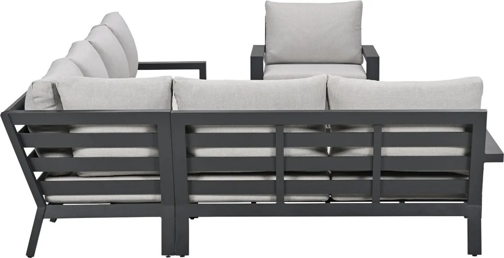 Garden Impressions Sorelli loungeset 6-delig - donker grijs