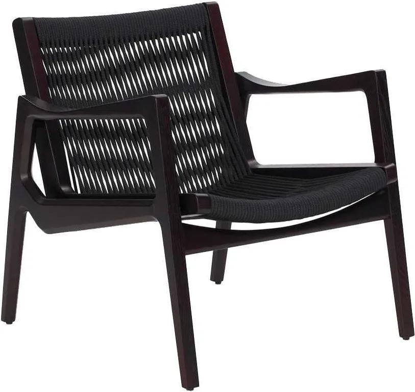 ClassiCon Euvira fauteuil bruin onderstel zwart koord