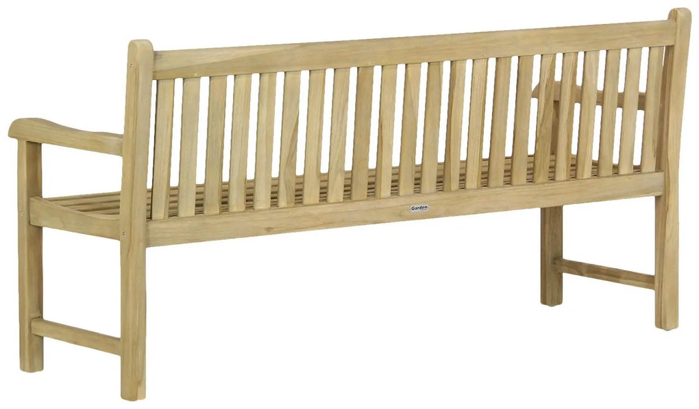 Garden Collections Preston Tuinbank Incl. Forest Green Kussen Teak Old Teak Greywash