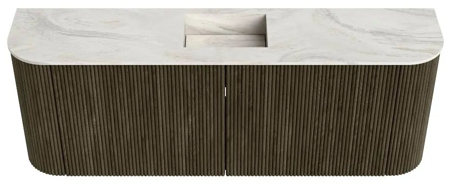 Mondiaz Joya DLux 115cm toiletmeubel ronding links/rechts shadow met wastafel faye midden 1 kraangat ostra
