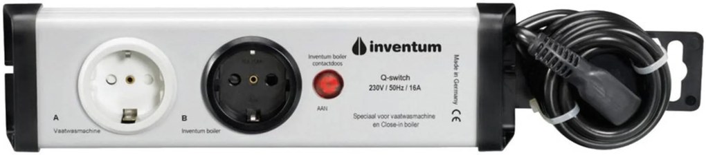 Inventum energieverdeler voor vaatwasser en Grohe kokend water boiler