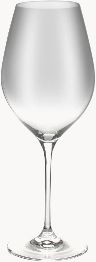 Rode wijnglazen Cuvee van kristalglas, 6-delig