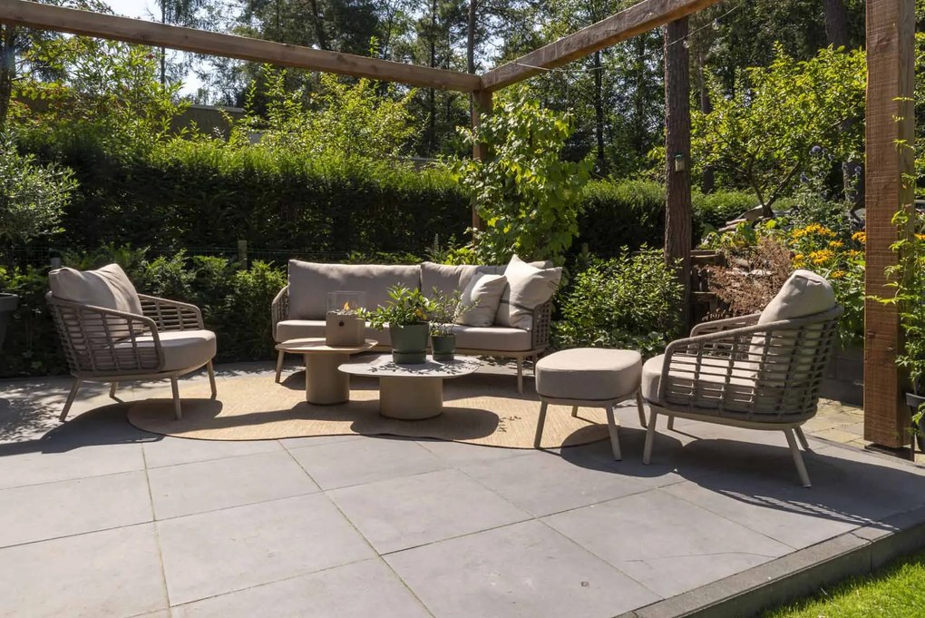 Taste by 4 Seasons Puglia loungeset latte SALE Loungeset taupe weerbestendig