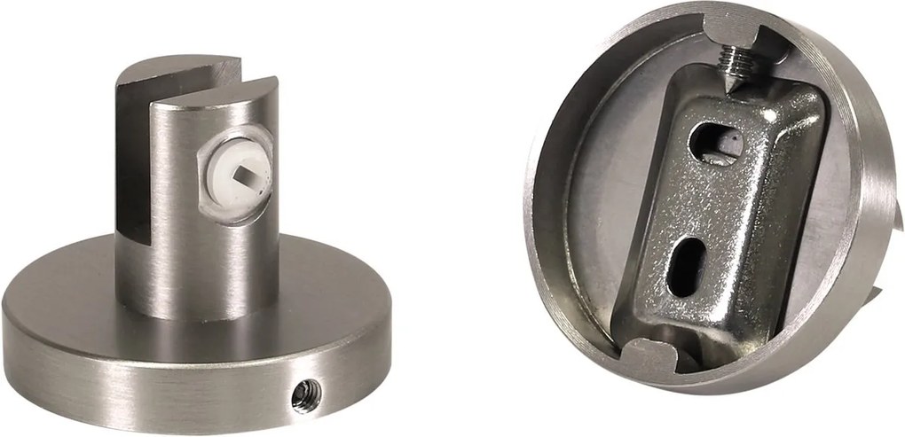 Plieger Vigo glazen planchet 50cm geborsteld chroom