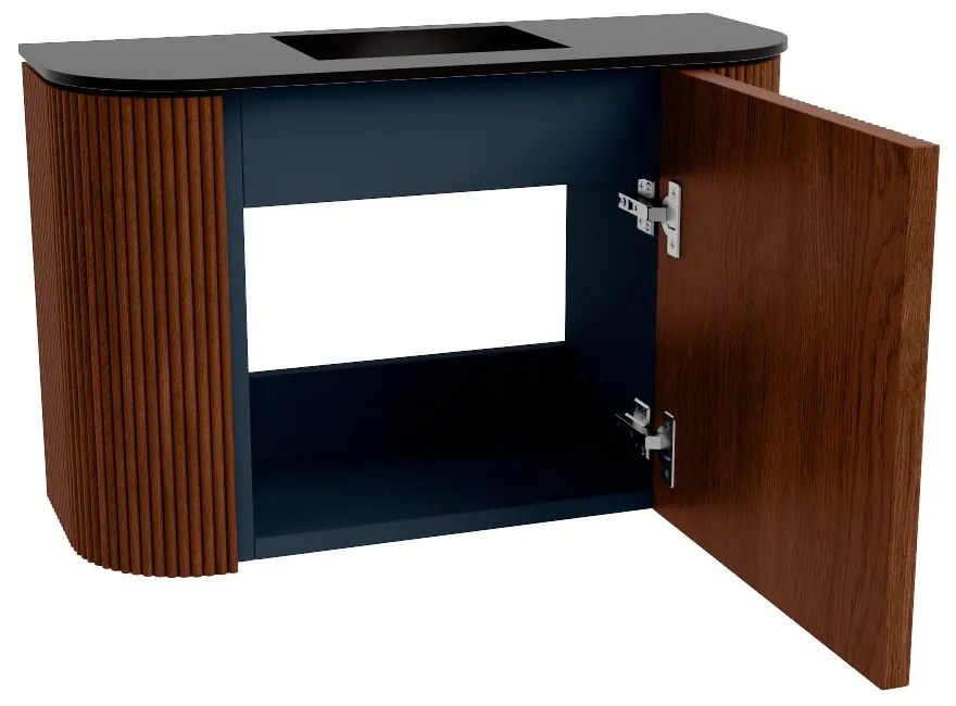 Mondiaz Joya 65cm toiletmeubel ronding links/rechts ruby met wastafel faye midden zonder kraangat urban