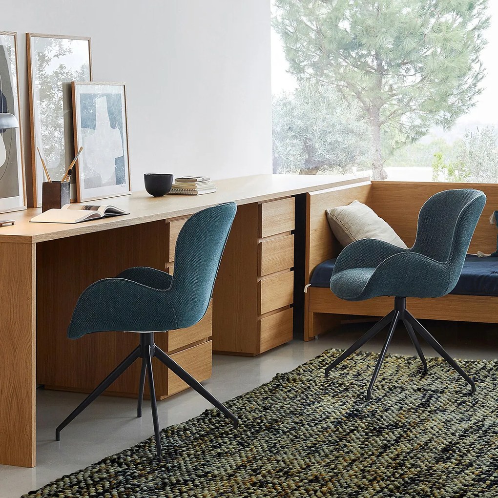 Draaiende tafelfauteuil Asyar