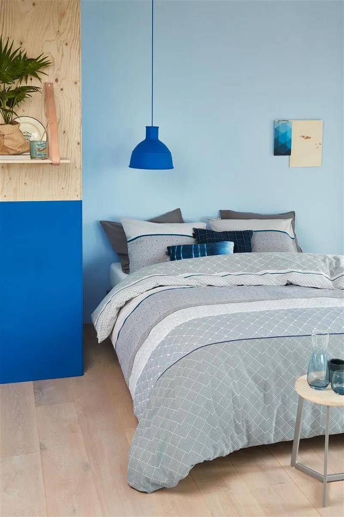 Beddinghouse | Dekbedovertrekset Teije lits-jumeaux: breedte 240 cm x lengte 200/220 cm + blauw dekbedovertreksets katoen bed & bad beddengoed