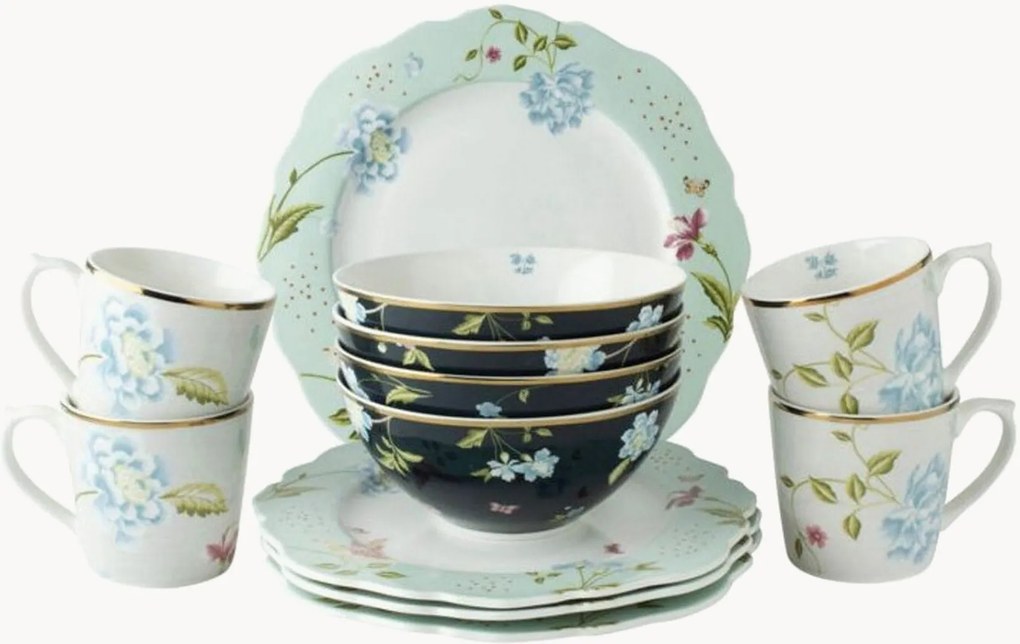Porseleinen serviesset Gift, 4 personen, 12-delig