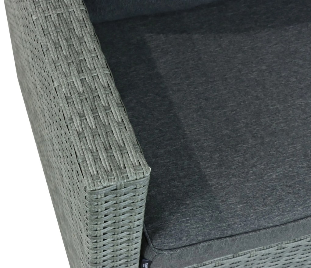 Hoek loungeset 5 personen Wicker Grijs Domani Furniture Rocco