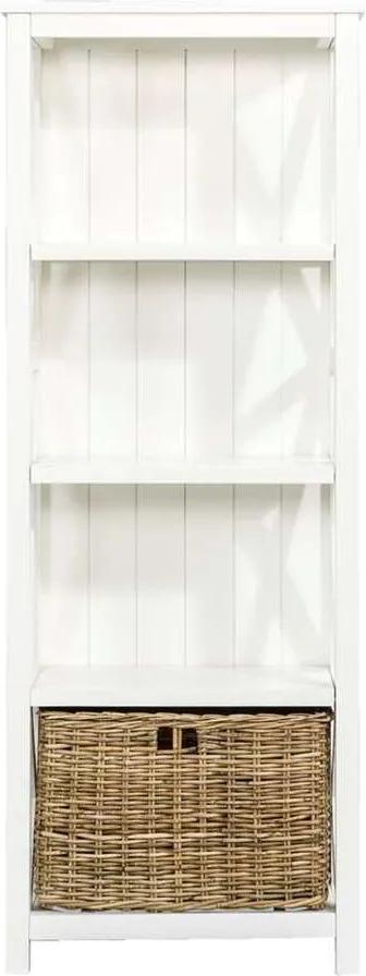 Boekenkast Valerie - off-white - 160x60x35 cm - Leen Bakker