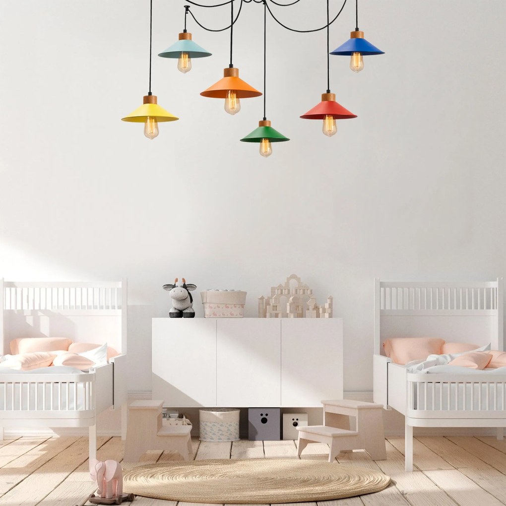 6-lichts Hanglamp Casey | Opviq