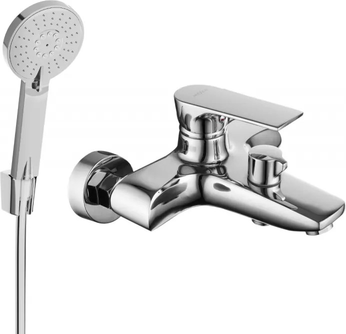 Mexen Axel R40 badkraan met doucheset, chroom - 7383R40-00