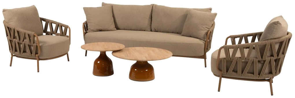 4 Seasons Outdoor Biarritz loungeset amber SALE Loungeset   beige weerbestendig