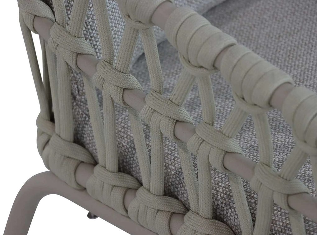Tuinset 8 personen 300 cm Aluminium/rope Taupe Coco Barcelona/Brighton