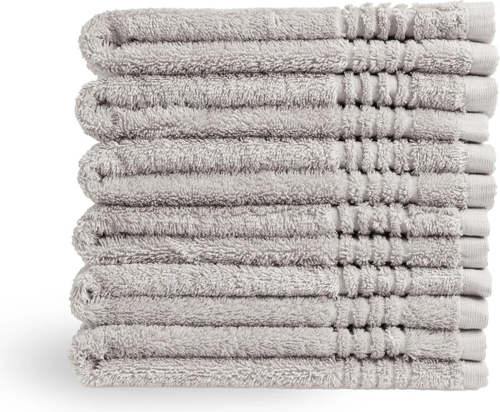Gastendoek Supreme Collectie - 6 stuks - 30x50 - lichtgrijs