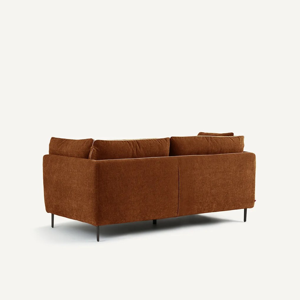 2-zits bank, chenille fluweel, Botero