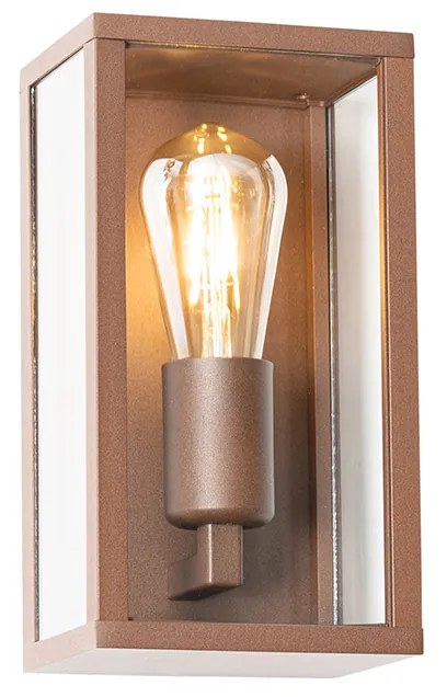 Smart wandlamp roestbruin 26 cm IP44 incl. Wifi ST64 - Charlois