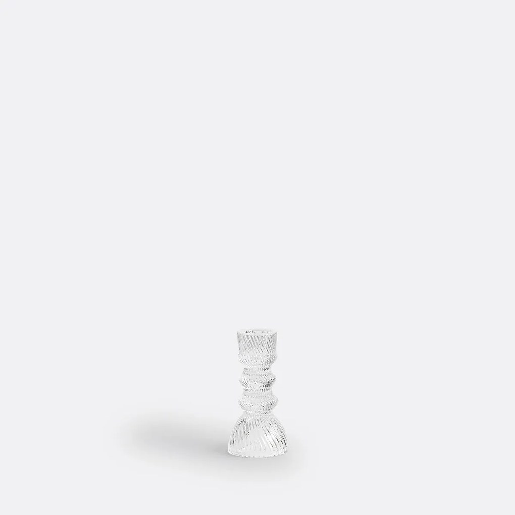 Kandelaar in glas H11 cm, Carsa
