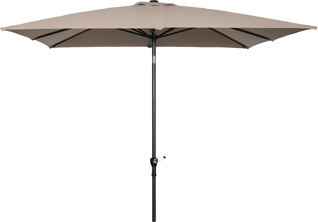 Garden Impressions Lotus stokparasol 250x250 - taupe