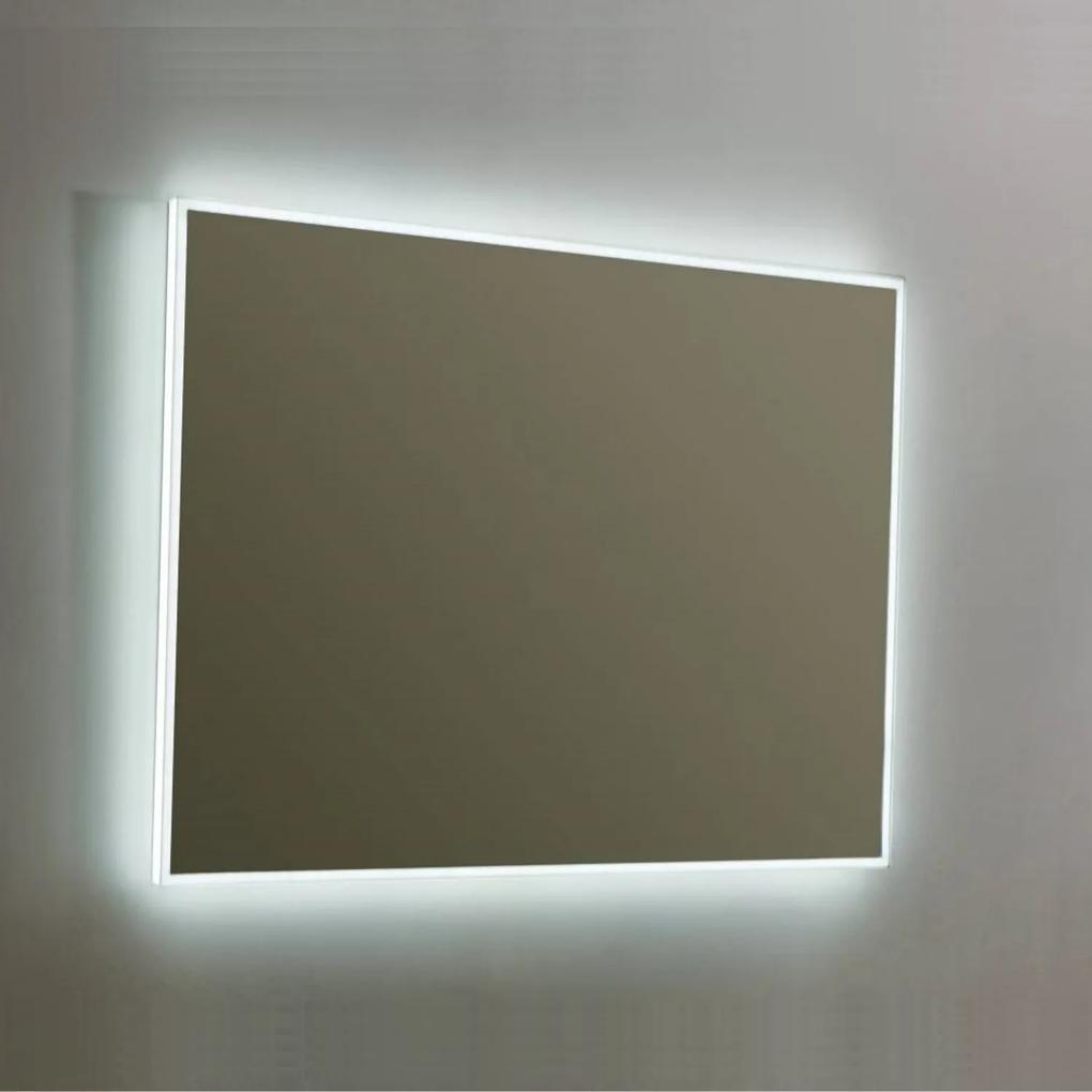 Spiegel Sanilux Mirror Infinity 80x70x4,1 cm Aluminium met LED Verlichting en Spiegelverwarming