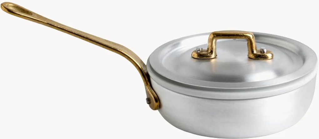 Braadpan Le Mini met handvat, deksel en porseleinen inzetstuk, 3-delig