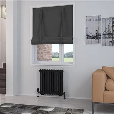 Eastbrook Rivassa 2 koloms radiator 60x60cm staal 818W zwart mat