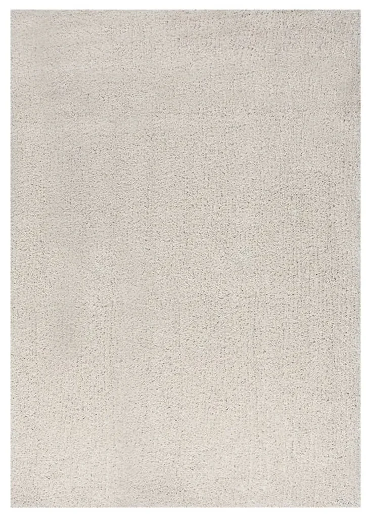 vidaXL Vloerkleed shaggy hoogpolig 120x170 cm crèmekleurig