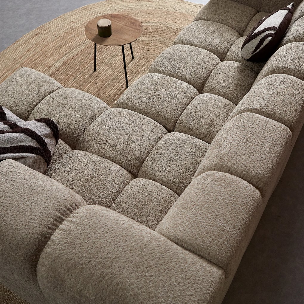 Design Bank Beige Hoek Rechts