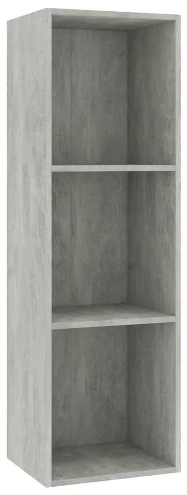 vidaXL Boekenkast/tv-meubel 36x30x114 cm bewerkt hout betongrijs