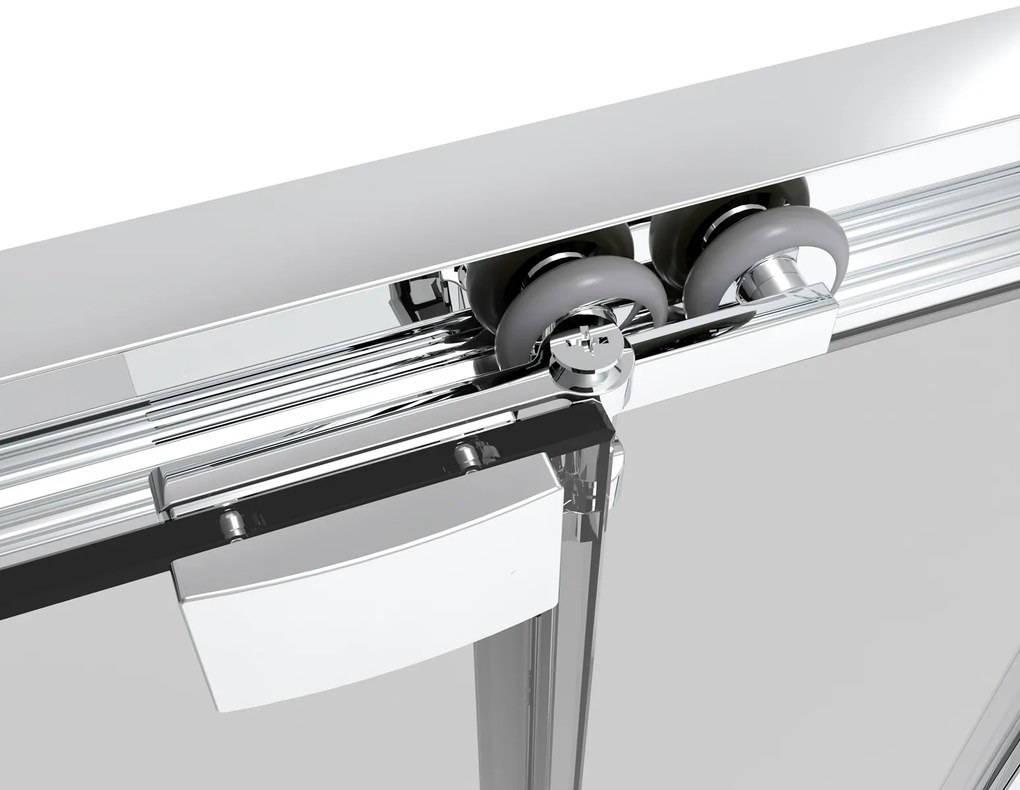 Badstuber Tono douchecabine met schuifdeur 100x100cm chroom