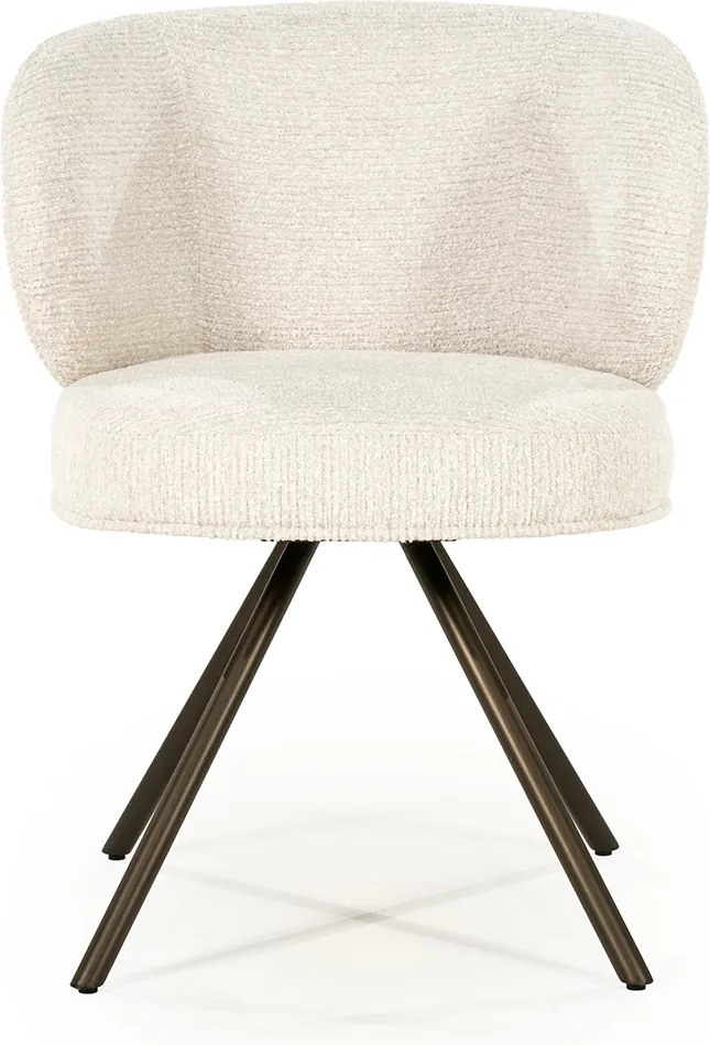 Eleonora Jayson Eetstoel Brons Frame Beige