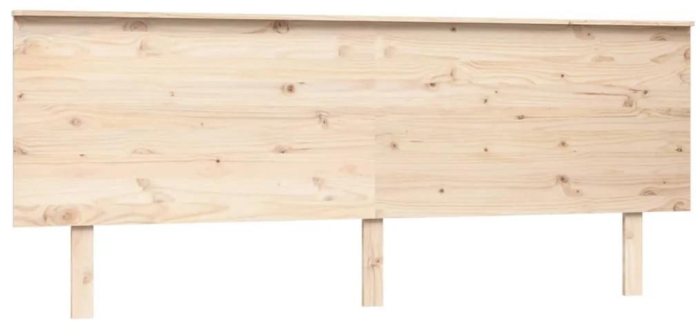 vidaXL Hoofdbord 204x6x82,5 cm massief grenenhout