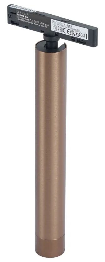 Moderne spot donker brons voor railsysteem 1-fase - Slimline Avery