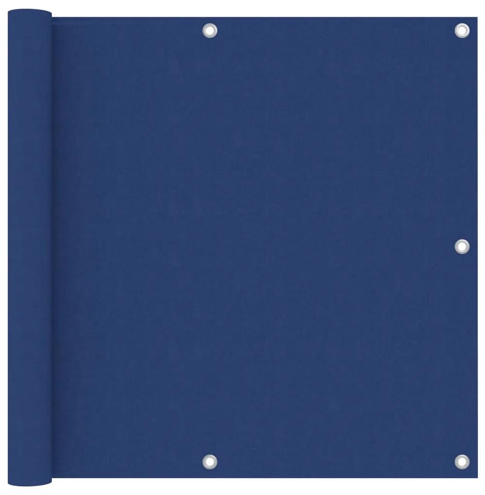 vidaXL Balkonscherm 90x500 cm oxford stof blauw