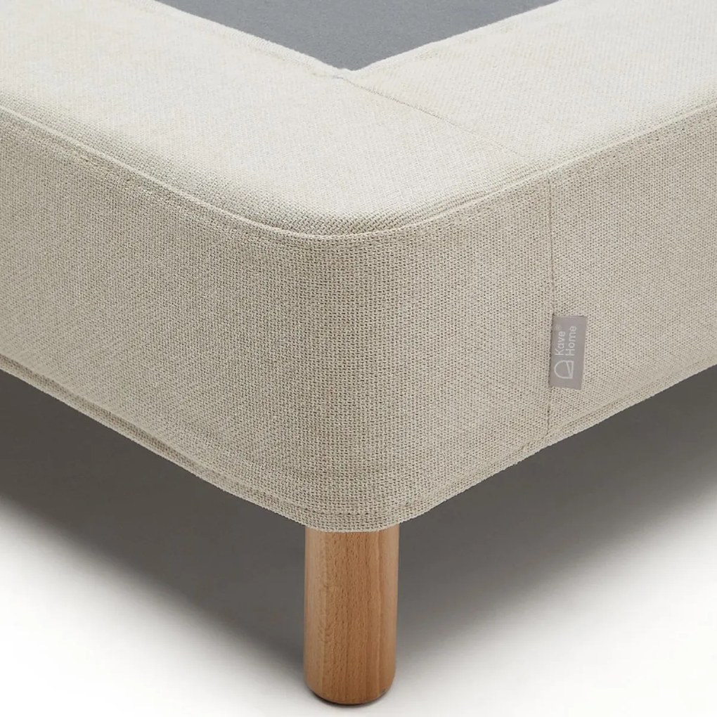 Kave Home Ofelia Beige Boxspring Zonder Matras 90 X 200 Cm