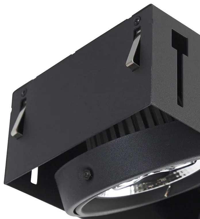 Inbouwspot zwart AR111 trimless 3-lichts - Oneon