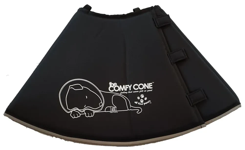 All Four Paws E-halsband Comfy Cone XL 30 cm zwart